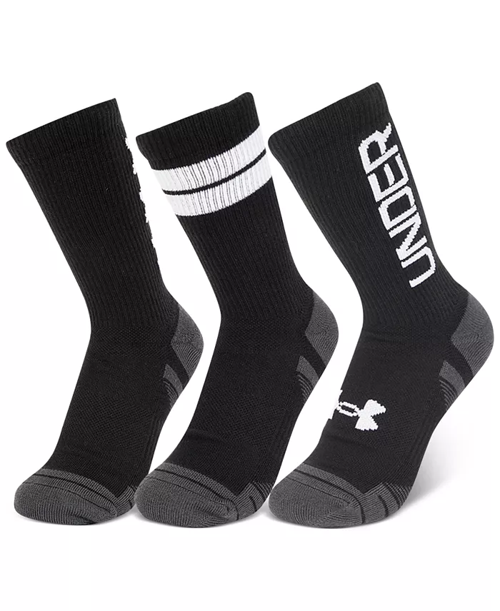 Under Armour Unisex Performance Tech 3-Pk. Moisture-Wicking Crew Socks image 2