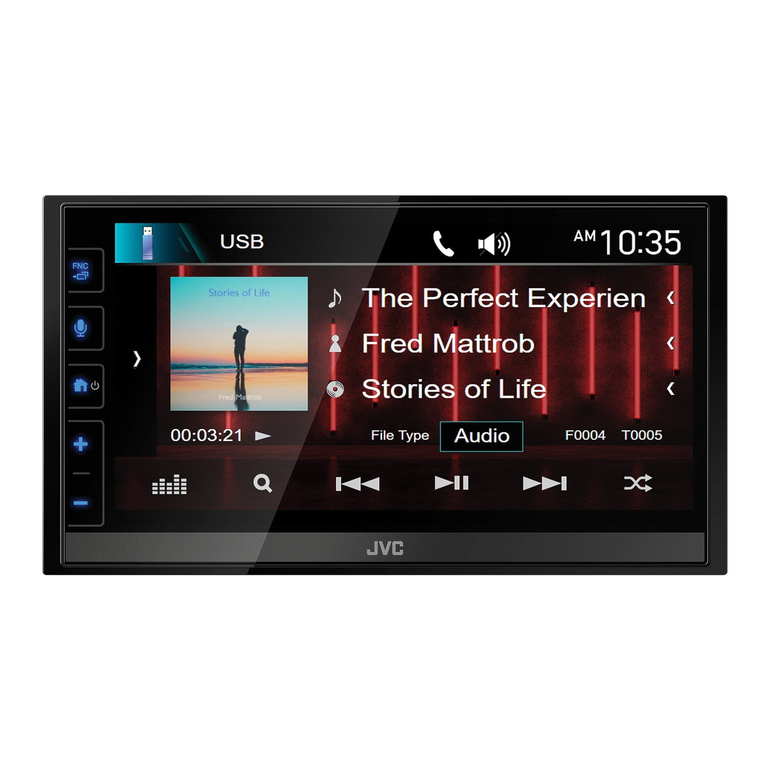 JVC KW-M780BT KW-M780BT 6.8-In. Car In-Dash Unit, Double-DIN Digital Receiver with Touchscreen, Android Auto/Apple CarPlay, and SiriusXM Ready image 2