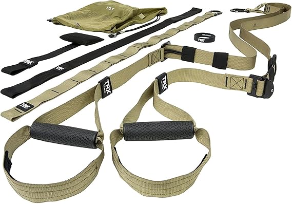TRX Tactical Gym Suspension Trainer, Home Gym Kit, Fitness Training Designed for Military Veterans, Home Gym System with Exercise Straps image 1