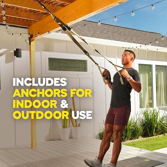 TRX Tactical Gym Suspension Trainer, Home Gym Kit, Fitness Training Designed for Military Veterans, Home Gym System with Exercise Straps image 5