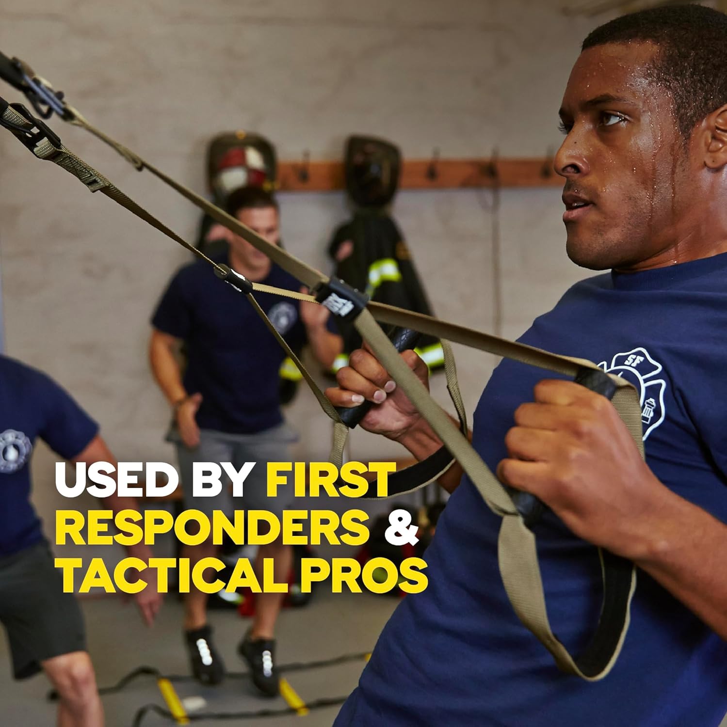 TRX Tactical Gym Suspension Trainer, Home Gym Kit, Fitness Training Designed for Military Veterans, Home Gym System with Exercise Straps image 6
