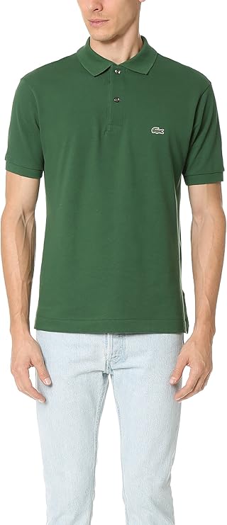 Lacoste Men's L.12.12 Short Sleeve Classic Fit Green Croc Polo image 1