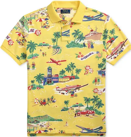 Polo Ralph Lauren Men's Classic-Fit Polo Bear Mesh Polo Shirt image 1