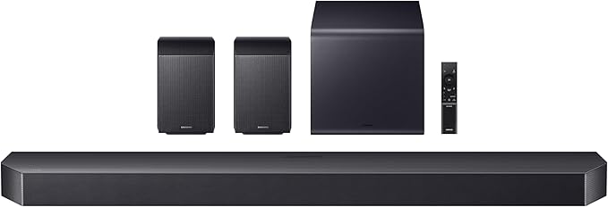 SAMSUNG Q990F 11.1.4ch Q Series Subwoofer + Rear Speaker, Wireless Dolby Atmos, Q-Symphony, Game Mode Pro, Adaptive Sound (HW-Q990F, 2025) image 1