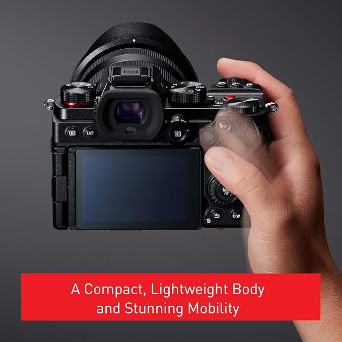 Panasonic LUMIX S5 Full Frame Mirrorless Camera, 4K 60P Video Recording with Flip Screen & WiFi, LUMIX S 20-60mm F3.5-5.6 Lens, L-Mount, 5-Axis Dual I.S., DC-S5KK (Black) image 3