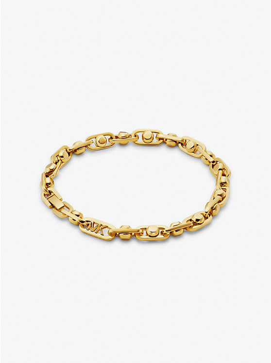 Astor Link Precious Metal-Plated Brass Bracelet image 1