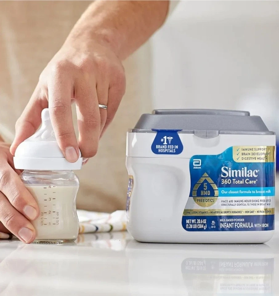 2 Pack Similac 360 Total Care Infant Formula Baby Milk 5 HMO Prebiotics 20.6oz image 4