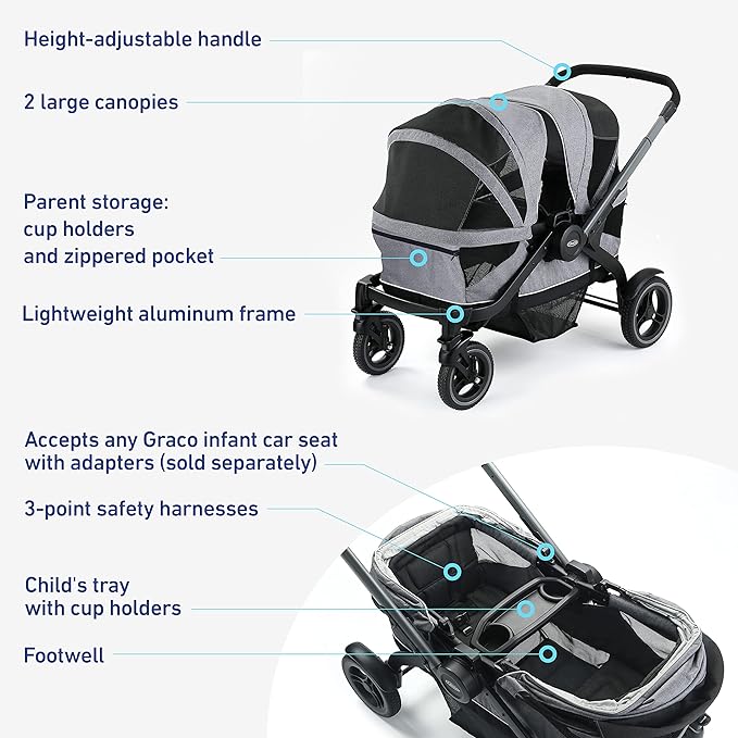 Graco Modes Adventure Stroller Wagon, Acadia image 5