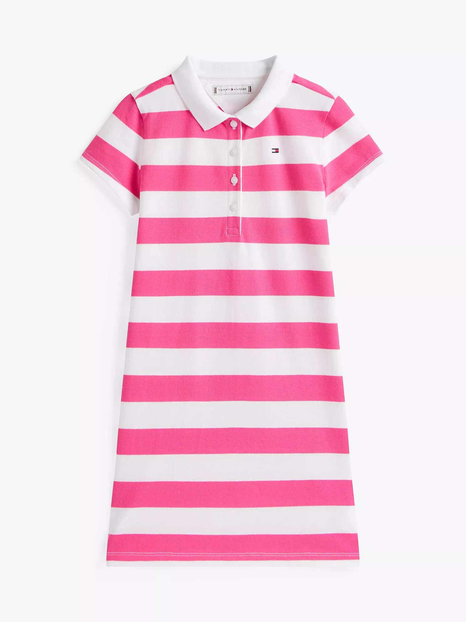 Kids' Block Stripe Stretch Polo Dress image 5