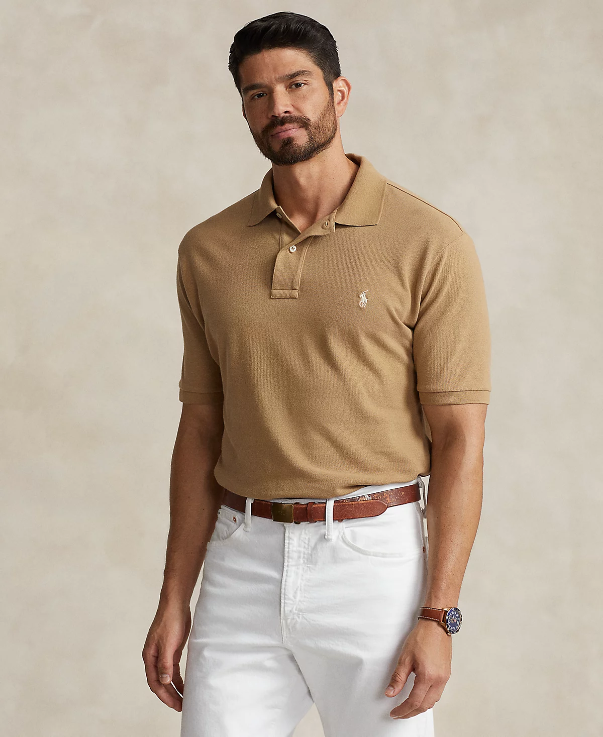Polo Ralph Lauren Men's Big & Tall The Iconic Mesh Polo Shirt image 1