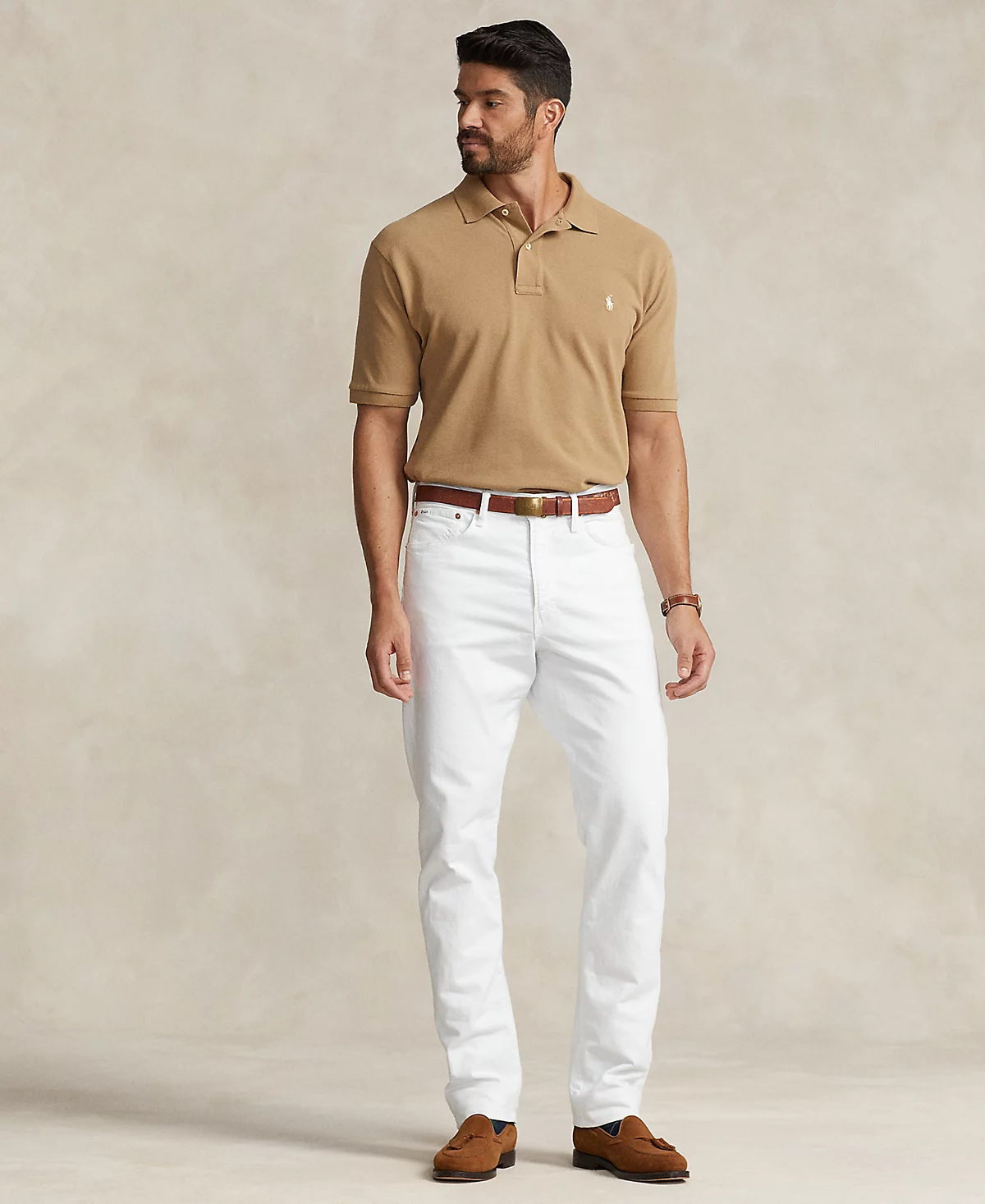 Polo Ralph Lauren Men's Big & Tall The Iconic Mesh Polo Shirt image 4