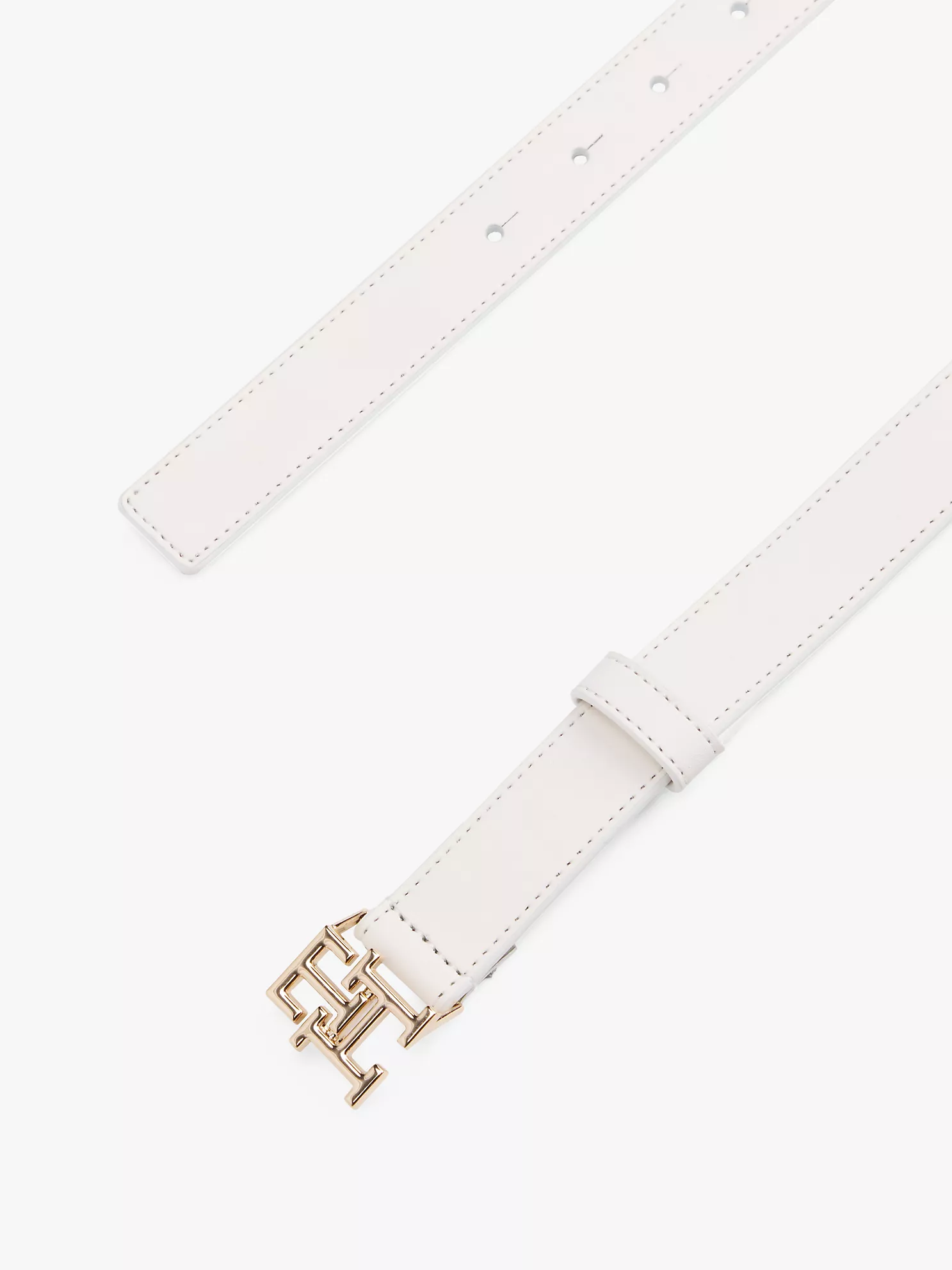 Monogram Buckle Leather Belt image 2