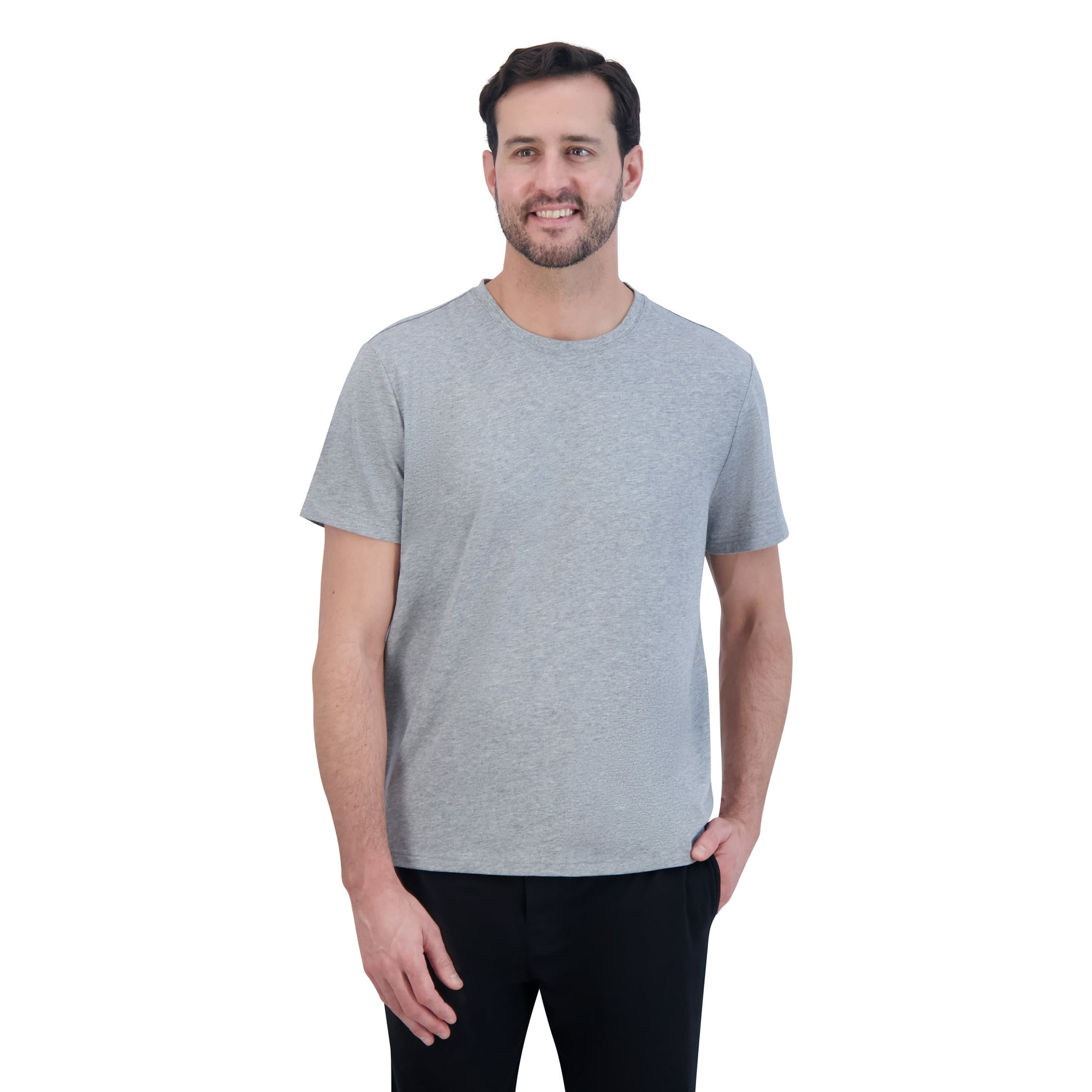 Hanes Men's ComfortSoft Jersey Short Sleeve Crew Tee and Pants Sleep Set, 2-Piece, Sizes S-2XL image 3