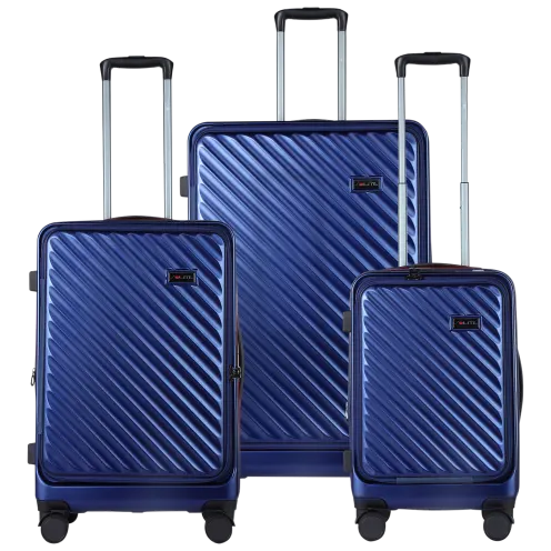 Solite 3-Piece Hardside Luggage Set with Cup Holder and Laptop Compartment image 5