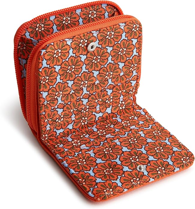 Vera Bradley Women's Premium Cotton Small Zip-Around Wallet image 2