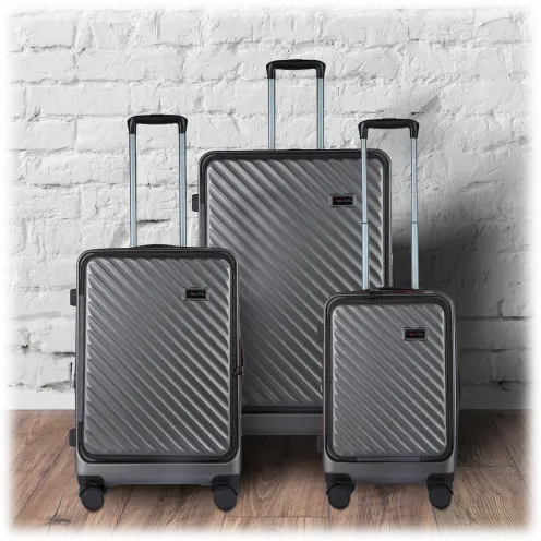 Solite 3-Piece Hardside Luggage Set with Cup Holder and Laptop Compartment image 23