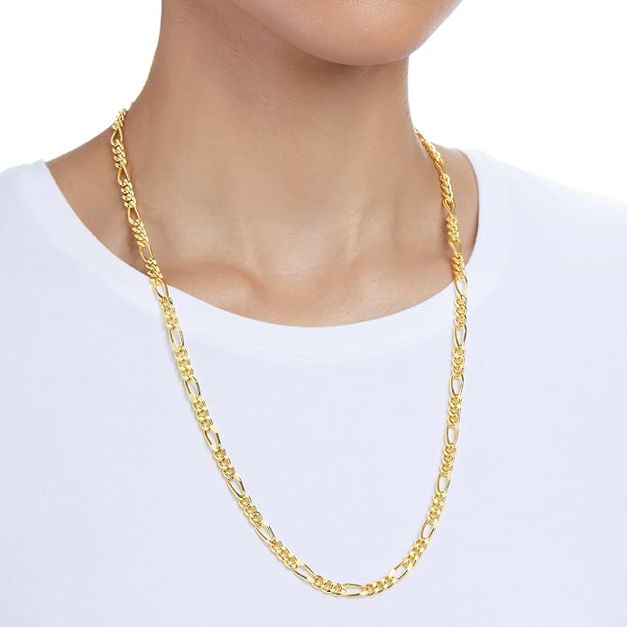 Amazon Essentials 5mm Plated Figaro Chain for Men or Women image 2