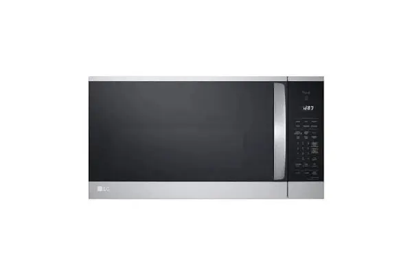 LG 1.8 cu. ft. 30 in. W Smart Over the Range Microwave Oven with EasyClean in PrintProof Stainless Steel 1000-Watt Image
