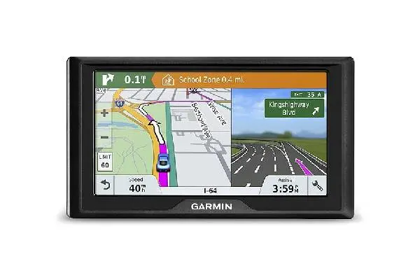 Garmin Drive 61 USA LM GPS Navigator System with Lifetime Maps, Spoken Turn-By-Turn Directions, Direct Access, Driver Alerts, TripAdvisor and Foursquare Data image
