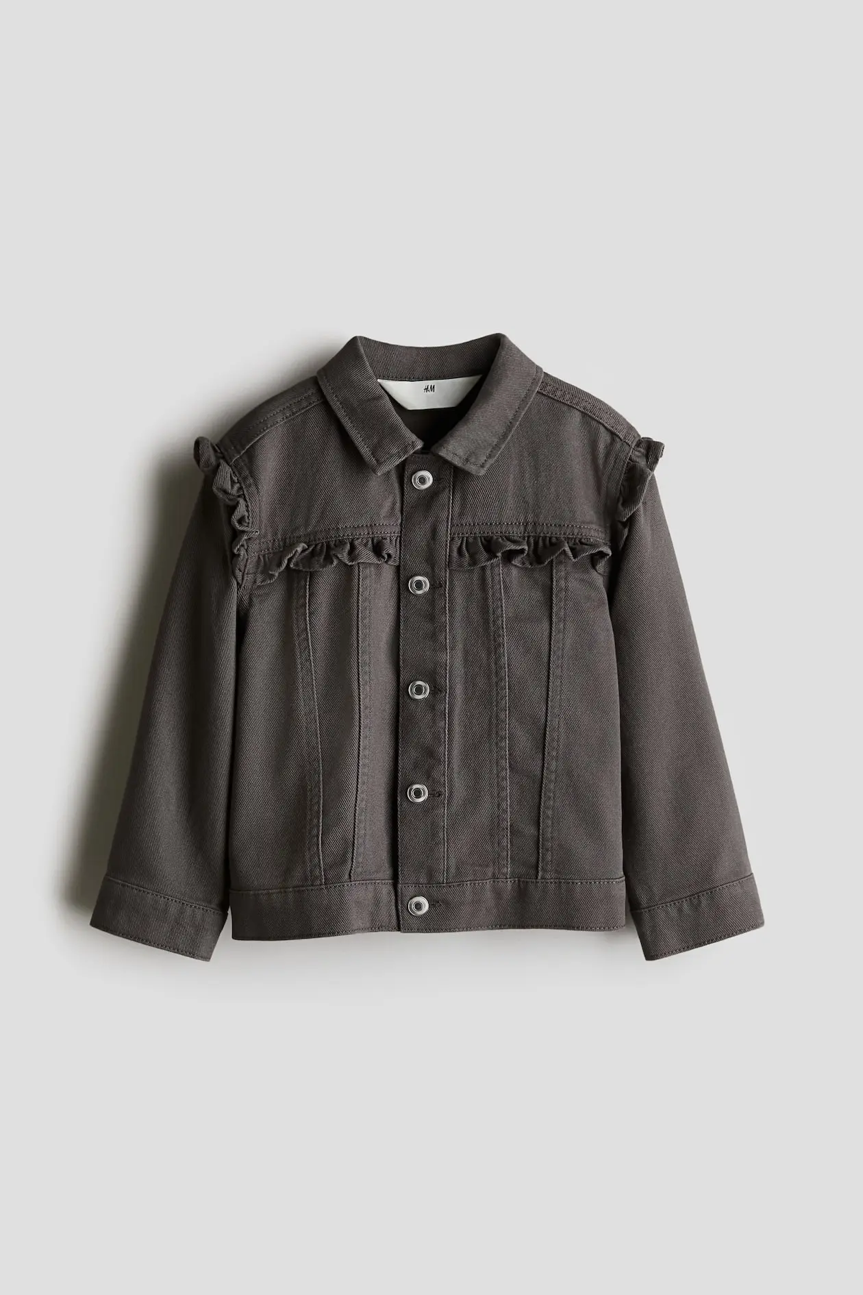 RUFFLE-TRIMMED TWILL JACKET image 1
