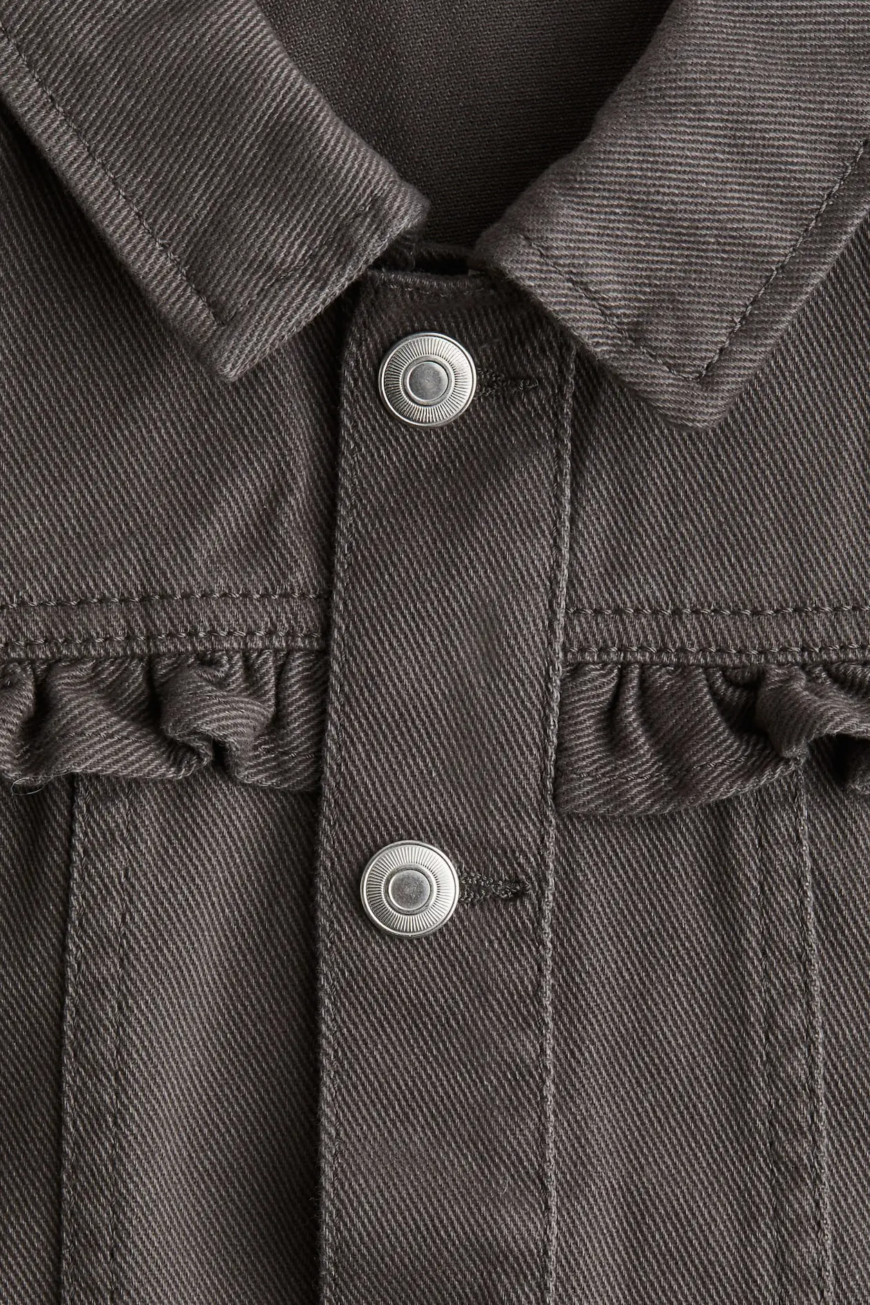RUFFLE-TRIMMED TWILL JACKET image 2