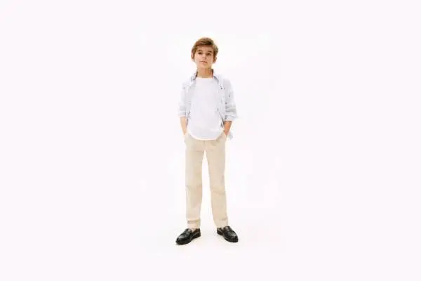 Kids' Stretch-Cotton Poplin Pull-On Pant image