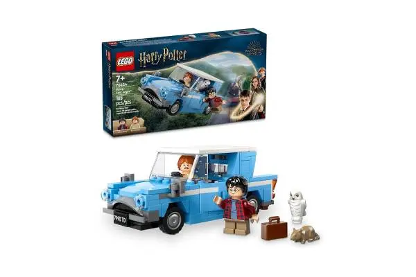LEGO Harry Potter Flying Ford Anglia, Buildable Car Toy with 2 Minifigures for Role Play, Fantasy Playset for Kids, Harry Potter Car, Gift for Boys, Girls and Any Fan Ages 7 and Up, 76424 image