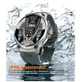 Mingdaln 2025 New 1.85 inch Men's Military Smart Watch fits for Android and Iphone Devices (Black) image 5