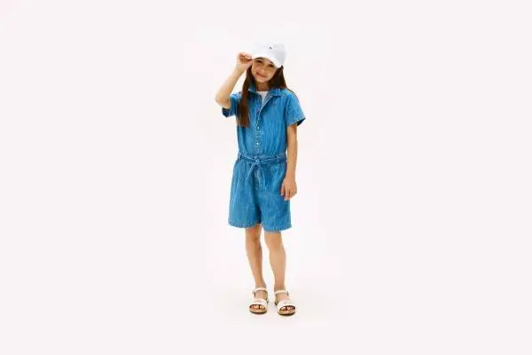 Kids' Denim Shortall image