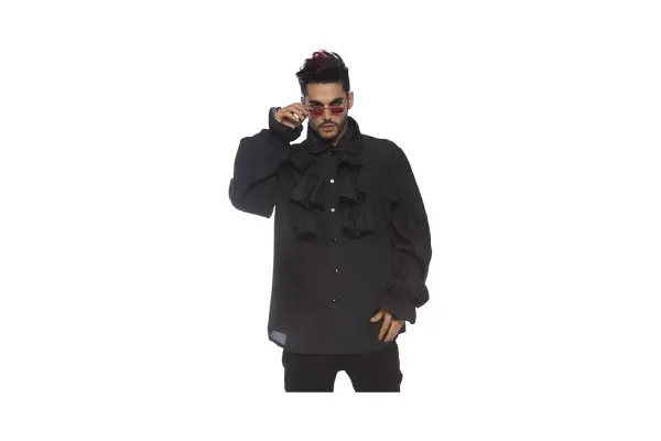 Leg Avenue Men's Costumes Pirate Shirt with Ruffles image