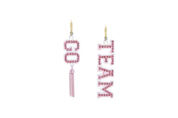 Betsey Johnson Womens GO TEAM Mismatch Earrings image