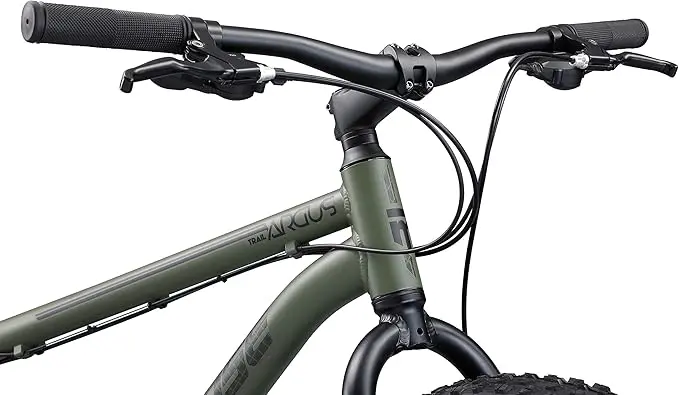 Mongoose Argus Trail or ST Fat Tire Mountain Bike, 20, 24 or 26 Inch Bike for Kids and Adults, 7 or 16 Speed, Aluminum or Steel Frame, Knobby Mountain Fat Tires, Mechanical Disc Brakes image 6