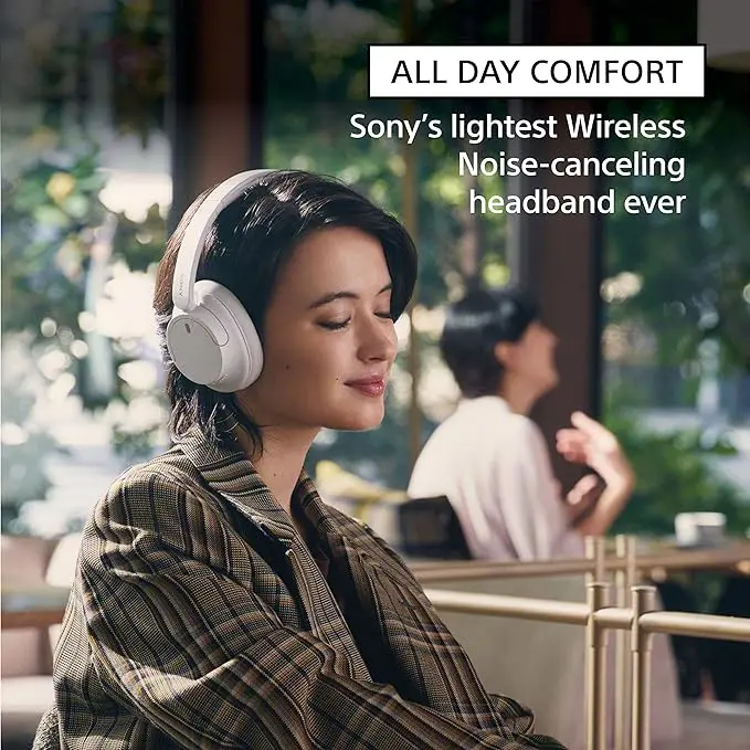 Sony WH-CH720N Noise Canceling Wireless Headphones Bluetooth Over The Ear Headset with Microphone and Alexa Built-in, White New image 4