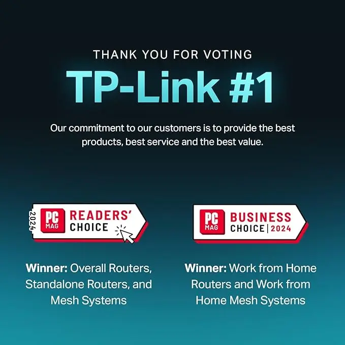 TP-Link AX1800 WiFi 6 Router V4 (Archer AX21) – Dual Band Wireless Internet, Gigabit, Easy Mesh, Works with Alexa - A Certified for Humans Device, Free Expert Support image 2