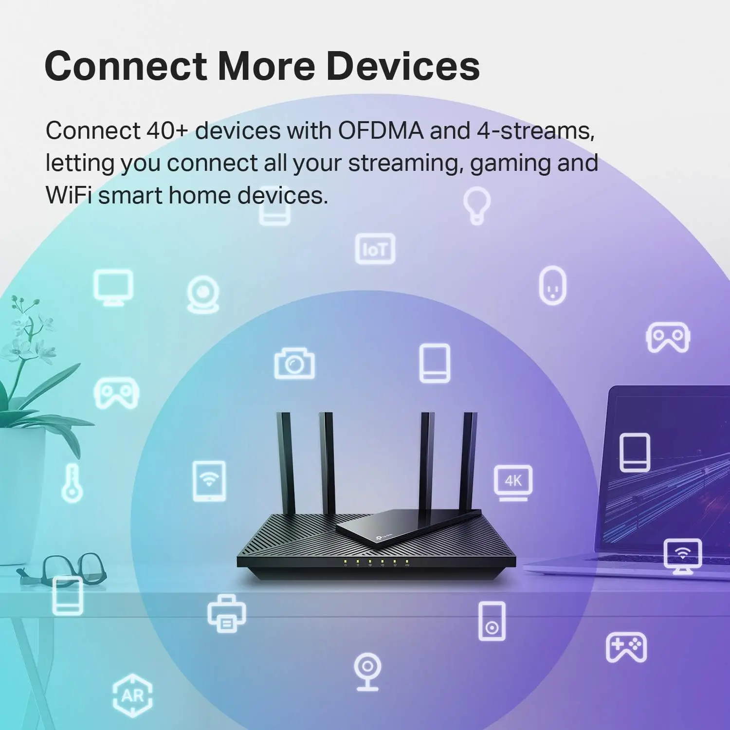 TP-Link AX1800 WiFi 6 Router V4 (Archer AX21) – Dual Band Wireless Internet, Gigabit, Easy Mesh, Works with Alexa - A Certified for Humans Device, Free Expert Support image 6