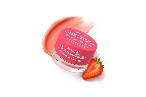 MAREE Lip Mask with Hyaluronic Acid - Overnight Butter Balm - Moisturizer for Very Dry Lips - Hidratante de Labios Care Hydration image