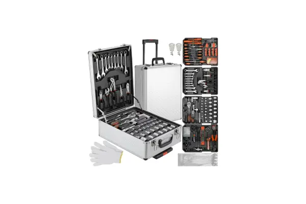 TLGREEN 799pcs Mechanic Tool Set with Trolley Case for Home, Automotive, Garage & Dorm image