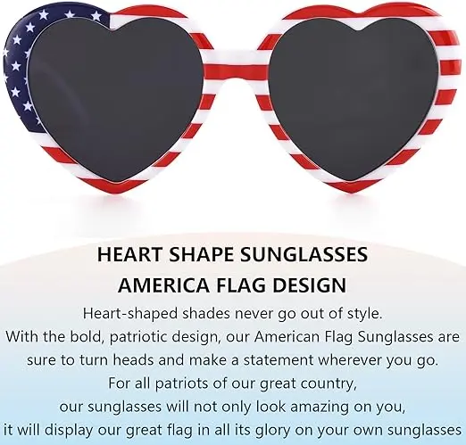 IOHLNG Heart Sunglasses for Women Men Oversized Trendy Love Shaped Sunglasses Retro Lovely Fashion Cute Sun Glasses image 2
