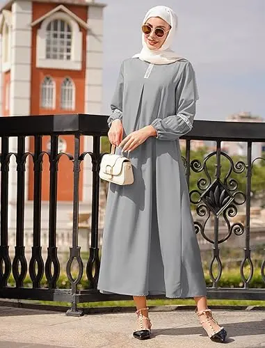 IWEMEK Sequin Islamic Prayer Dress Islamic Prayer Clothes for Women One Piece Arabian Muslim Abaya for Women Dubai Outfits image 2