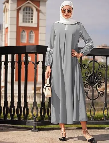 IWEMEK Sequin Islamic Prayer Dress Islamic Prayer Clothes for Women One Piece Arabian Muslim Abaya for Women Dubai Outfits image 4
