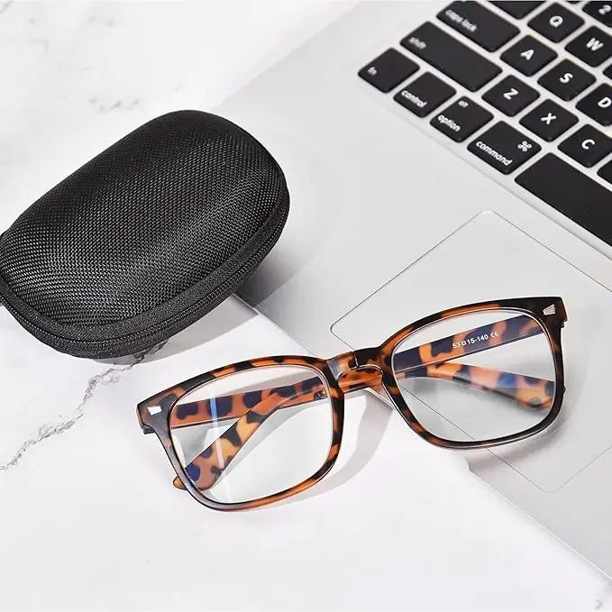 OPTOFENDY Folding Reading Glasses for Women Men, Portable Blue Light Blocking Glasses Readers with Zipper Case image 7