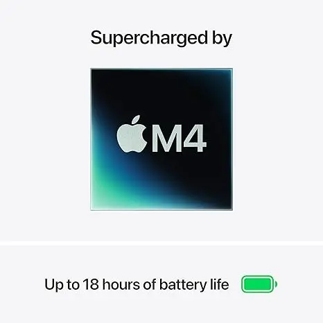 Apple 2025 MacBook Air 13-inch Laptop with M4 chip: Built for Apple Intelligence, 13.6-inch Liquid Retina Display, 16GB Unified Memory, 256GB SSD Storage, 12MP Center Stage Camera, Touch ID; Sky Blue image 2