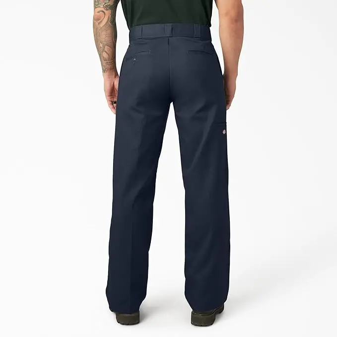 Loose Fit Double Knee Work Pants. Dark Navy, 32 30 image 5