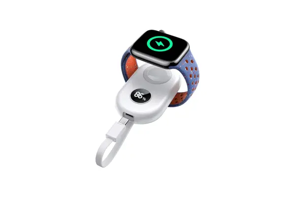 JOYROOM Portable Charger for Apple Watch 10, 2500mAh Fast Charging iWatch Charger KeyChain USB C Cable, Magnetic Wireless Travel Power Bank for Apple Watch Series 9/8/7/6/SE/5/4/3/2/Nike/Ultra/Ultra 2 image