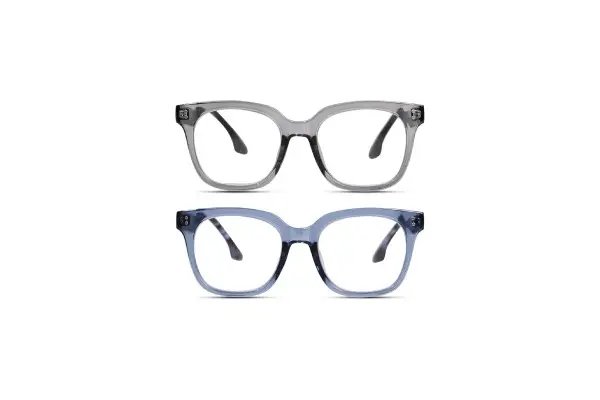 Oversized Reading Glasses for Women Men Large Frame Sqaure Blue Light Blocking Computer Readers Spring Hinge image