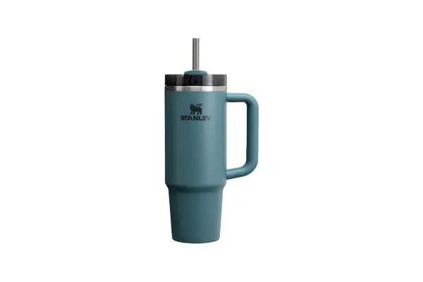 Stanley Quencher H2.0 Tumbler with Handle and Straw 30 oz | Flowstate 3-Position Lid | Cup Holder Compatible for Travel | Insulated Stainless Steel Cup | BPA-Free | Blue Spruce image