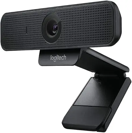 Logitech C925-E Webcam, HD 1080p/30fps Video Calling, Light Correction, Autofocus, Clear Audio, Privacy Shade, Works with Skype Business, WebEx, Lync, Cisco, PC/Mac/Laptop/Macbook - Black image 1