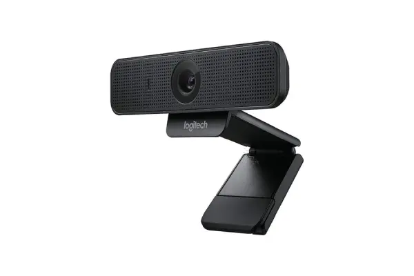 Logitech C925-E Webcam, HD 1080p/30fps Video Calling, Light Correction, Autofocus, Clear Audio, Privacy Shade, Works with Skype Business, WebEx, Lync, Cisco, PC/Mac/Laptop/Macbook - Black image