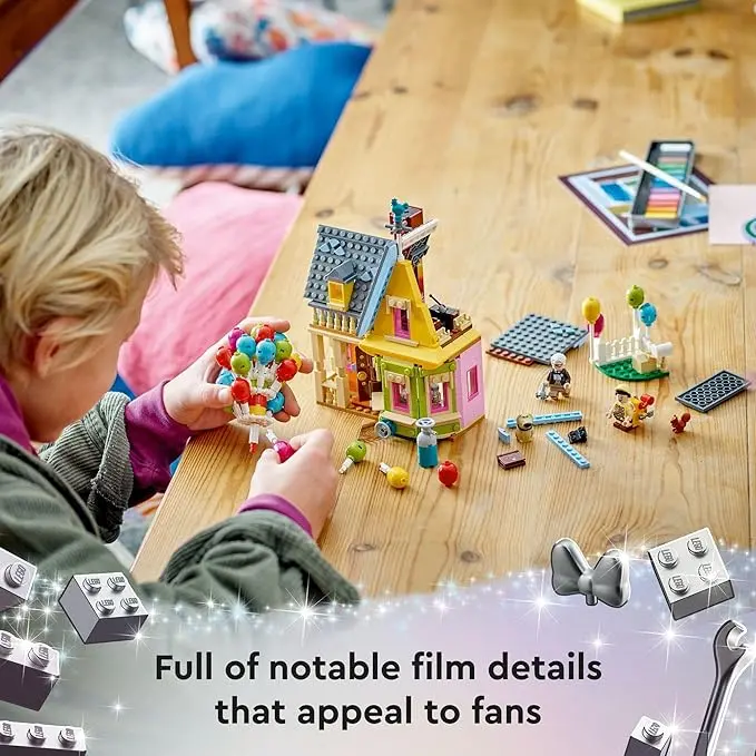 LEGO Disney and Pixar ‘Up’ House, Classic Disney Celebration Building Toy Set for Kids and Movie Fans Ages 9 and Up, A Fun Gift for Disney Fans and Anyone Who Loves Creative Play, 43217 image 3