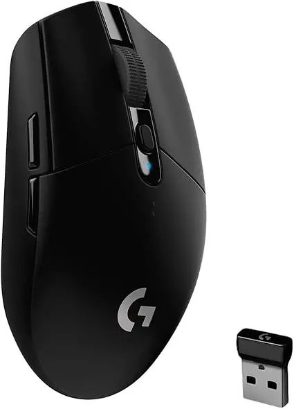 Logitech G305 LIGHTSPEED Wireless Gaming Mouse, Hero 12K Sensor, 12,000 DPI, Lightweight, 6 Programmable Buttons, 250h Battery Life, On-Board Memory, PC/Mac - Black image 1